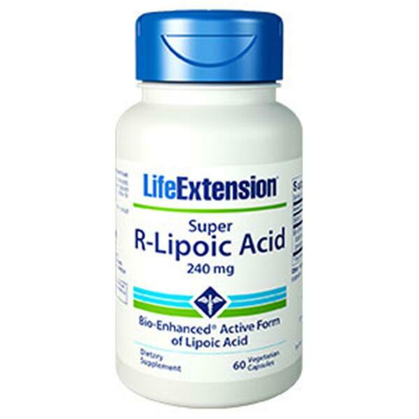 Life Extension Super R-Lipoic Acid- 60 Vegetarian Capsules 1208
